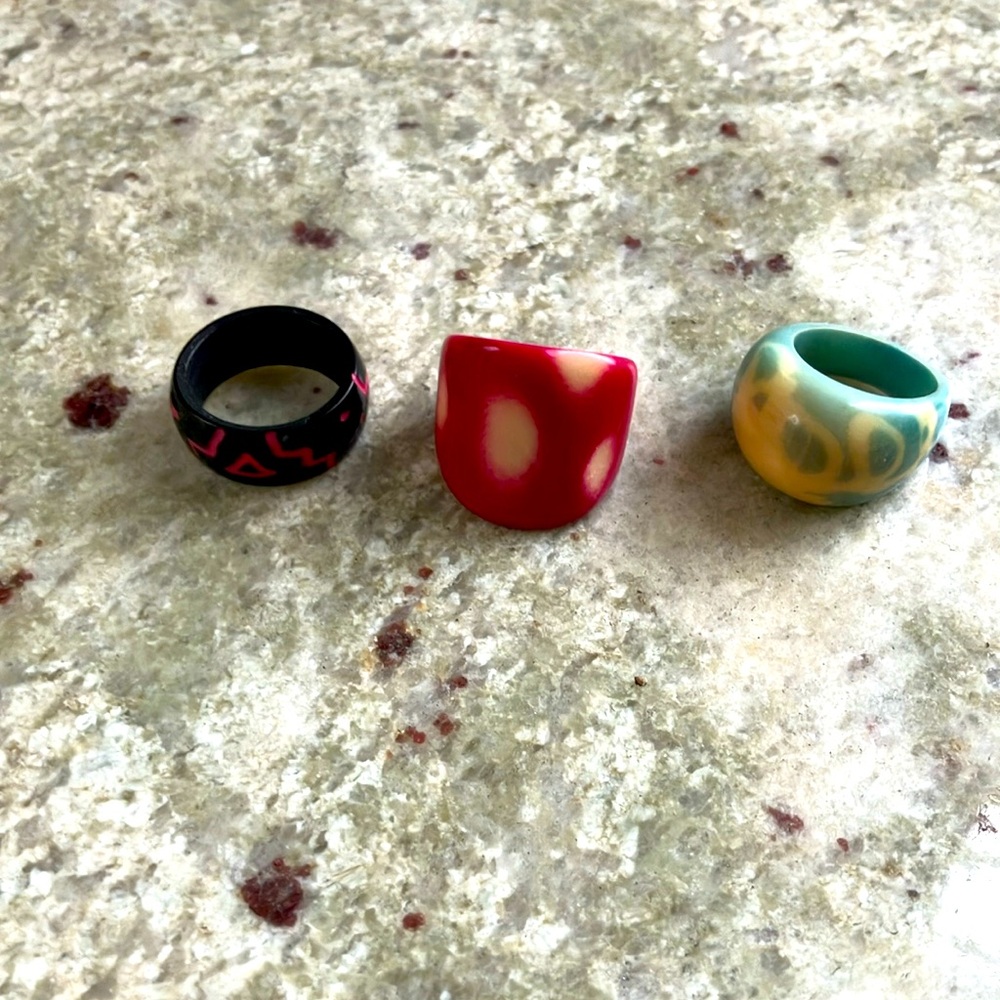 Handmade rings from Costa Rica